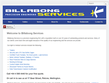Tablet Screenshot of billabongservices.co.nz